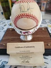 Nolan Ryan Autographed MLB Baseball  Score Board  Authenticated comes in case