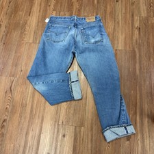 Levi's 501 Selvedge Button-Fly Redline Jeans Vintage 70s Big Size 38x33 USA Made