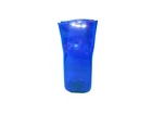 2003 Blenko Paper Bag Vase Cobalt Blue Glass Handblown MCM