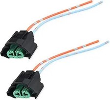 2PCS Headlight Connector with 4 Inch Wire Pigtail, Female Adapters Fog Light Har
