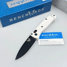 Benchmade Knives Mini Bugout 533BK-1 White Grivory Handle Folding Knife