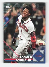 2020 Topps Heritage 2020 MLB Sticker Collection Preview #8 Ronald Acuna Jr. NM+