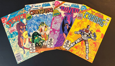 Tales of the New Teen Titans 1 - 4 complete series Perez art 1982