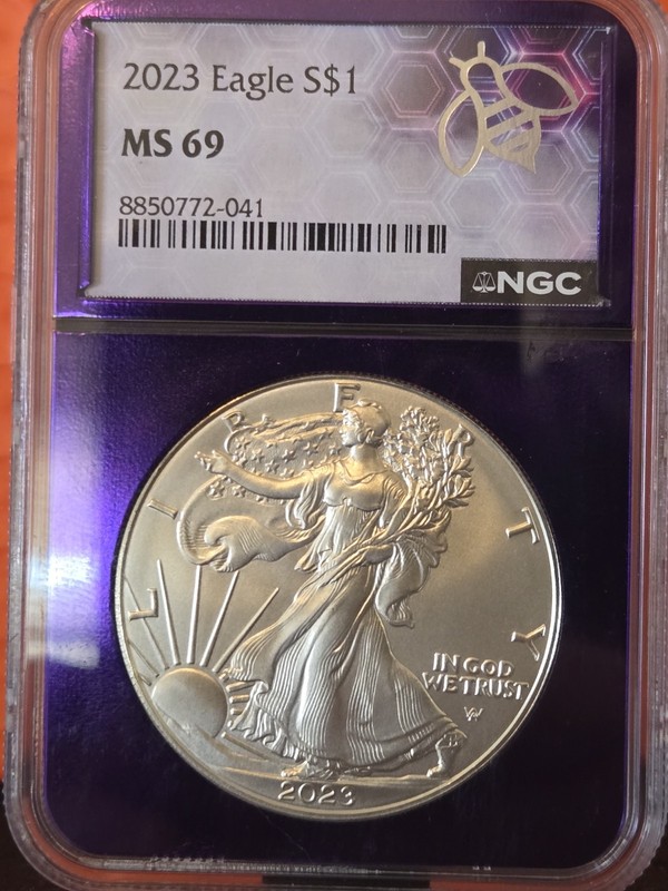 2023 U.S. American Silver Eagle ASE NGC MS 69 1oz 0.999