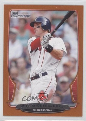 2013 Bowman Orange 87/250 Will Middlebrooks #19 0a1