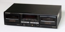 Pioneer CT-W505R Stereo Double Cassette Deck Tested, Works Great  FREE Cassette