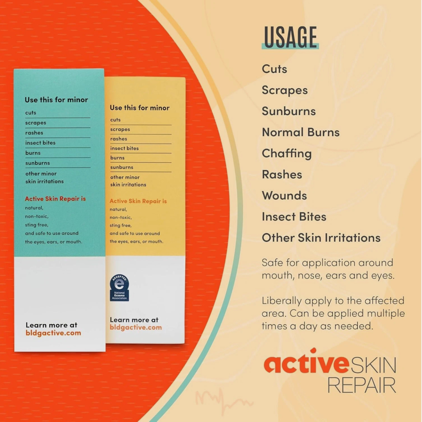 NEW Active Skin Repair Antimicrobial Hydrogel 3 oz Natural Healing Made in USA