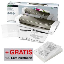 AKTION: LEITZ iLAM Home Office A4 Laminiergerät-Set bis DIN A4 + GRATIS 100...
