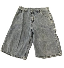 Vintage Lee Carpenter Denim Shorts Men  s 31  Waist Blue Jean Workwear Utility