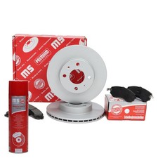 Bremsscheiben + Bremsbeläge + Bremsenreiniger vorne für NISSAN ALMERA I (N15)