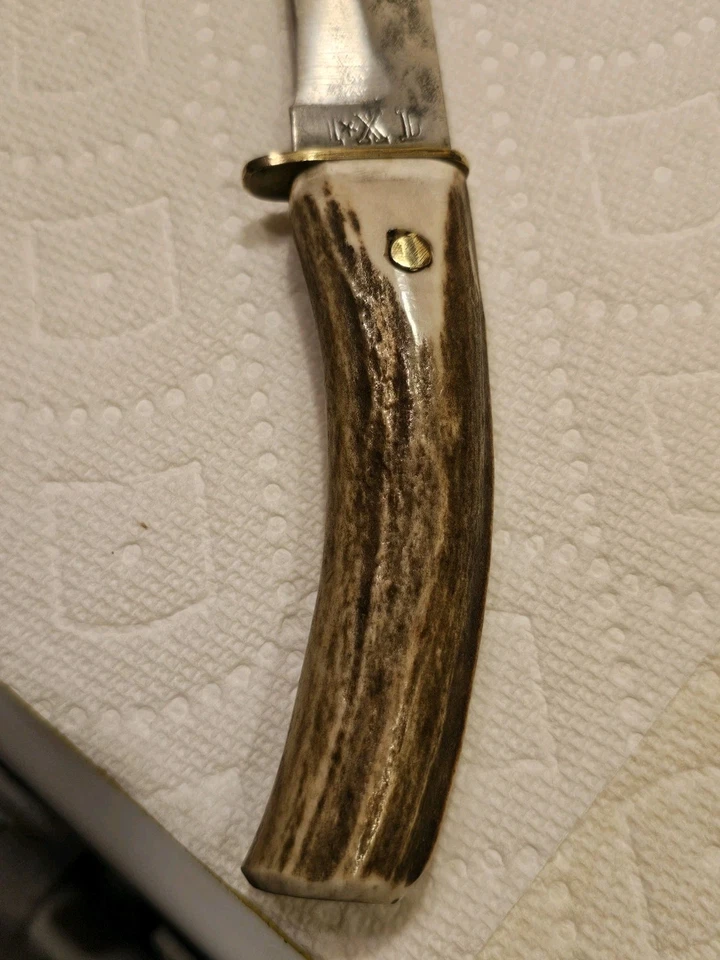 Raro cuchillo de ciervo George Wostenholm & Son WASHINGTON WORKS, Sheffield England Foto 4 de 4