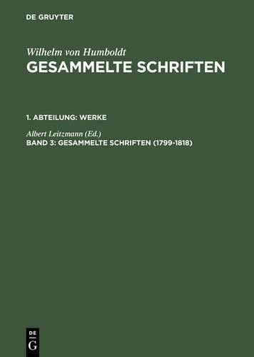 Gesammelte Schriften, Band 3, Gesammelte Schriften (1799-1818) (Hardback)