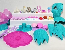 Barbie Of Swan Lake Enchanted Forest Playset Animals Swan Plates Food Incomplete