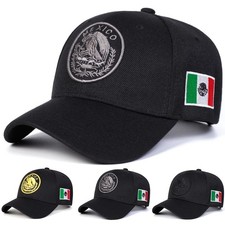 Águila de México MEXICANO MÉXICO Sombrero Hecho En Águila Bordado Curvo Gorra de Béisbol