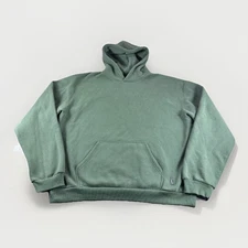 Comfrt Hoodie Mens 3XL Green Oversized Sweatshirt Pullover Sweater Kangaroo Pckt