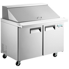 47" 2 Door Mega Top Refrigerated Sandwich Prep Table