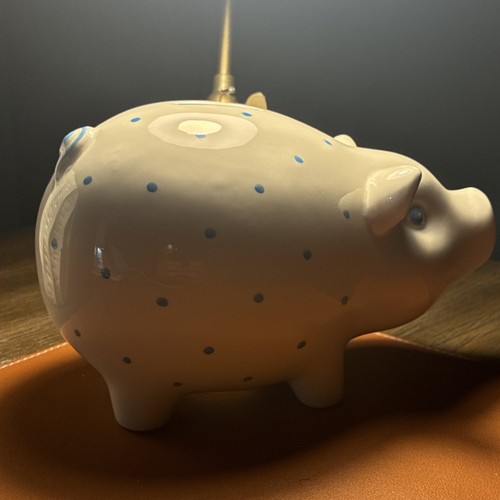 Tiffany & Co. Handpainted Ceramic Piggy Bank Pig Animal Made in Italy
