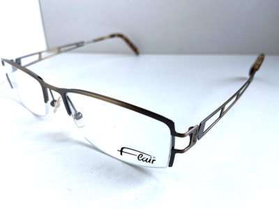 Flair 850 451 Gold 52mm Semi-Rimless Men's Eyeglasses Frame Germany