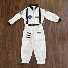 Nasa Astronaut Youth 4/6 Full Body White Costume Cosplay Halloween