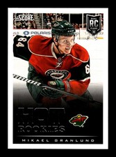600. 2013-14 score . #649 Mikael Granlund RC . Red Back Text Parallel panini PWE