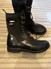 Women’s Bogs Sidney Cravat Boots 9 Black VGUC