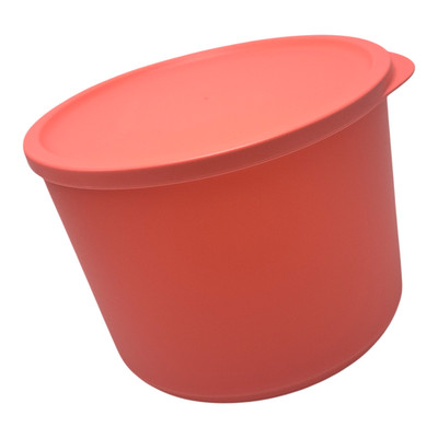 Tupperware Basic Bright Round Canister Container 2.1L  / 9 Cups Orange