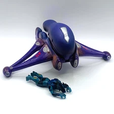 Halo 1 Banshee Vehicle w/ Elite Pilot 3.5" Mini Figure CE Joyride Combat Evolved