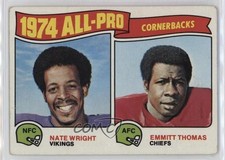 1975 Topps 1974 All-Pro Nate Wright Emmitt Thomas #220 HOF 10ou