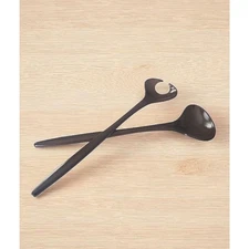 Retro Mepal Rosti Danish Design Brown Melamine Salad Servers Mid Century Modern