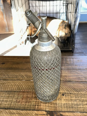 #ad #ad Vintage Sparklets Rock Syphon Soda Water Seltzer Dispenser Glass Siphon Size C $48.80