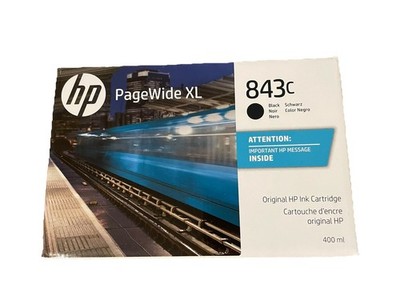 PageWide xL 843c Black Ink Cartridge 400ml