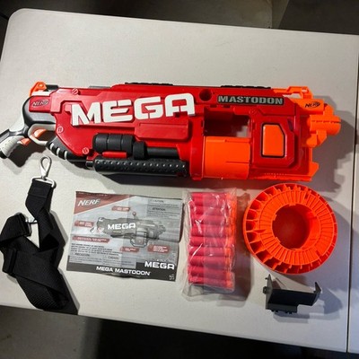 NERF N-strike Mega Mastodon Blaster 23189118 24 Mega Nerf Bullets Missing Handle