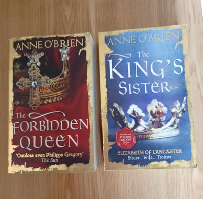 2 historical novels Anne O'Brien: King's Sister& Forbidden Queen