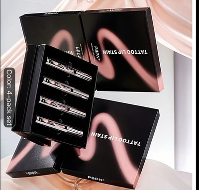 PBPN Tattoo Lip Stain Peel-Off 4-Pack Gloss Long-Lasting #01-#04 3.5ml