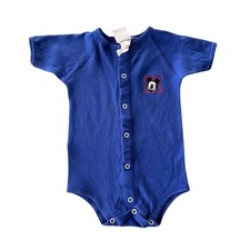 Vintage Disney Baby One Piece Mickey  Co Blue Unisex Bodysuit