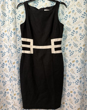 Vintage 90’s David Meister Size 6 Black/White Dress