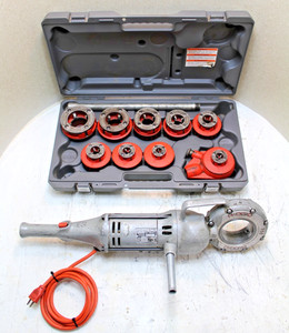 RIDGID 700 Pipe Threader w/ 12-R Die Set & Heavy Duty Ridgid Case (100% TESTED)