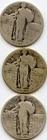 Standing Liberty Quarter Lot of 3 1925, 1926, 1929