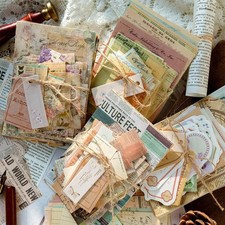 400PCS Scrapbook Supplies Kit Junk Journal Vintage Multi-color