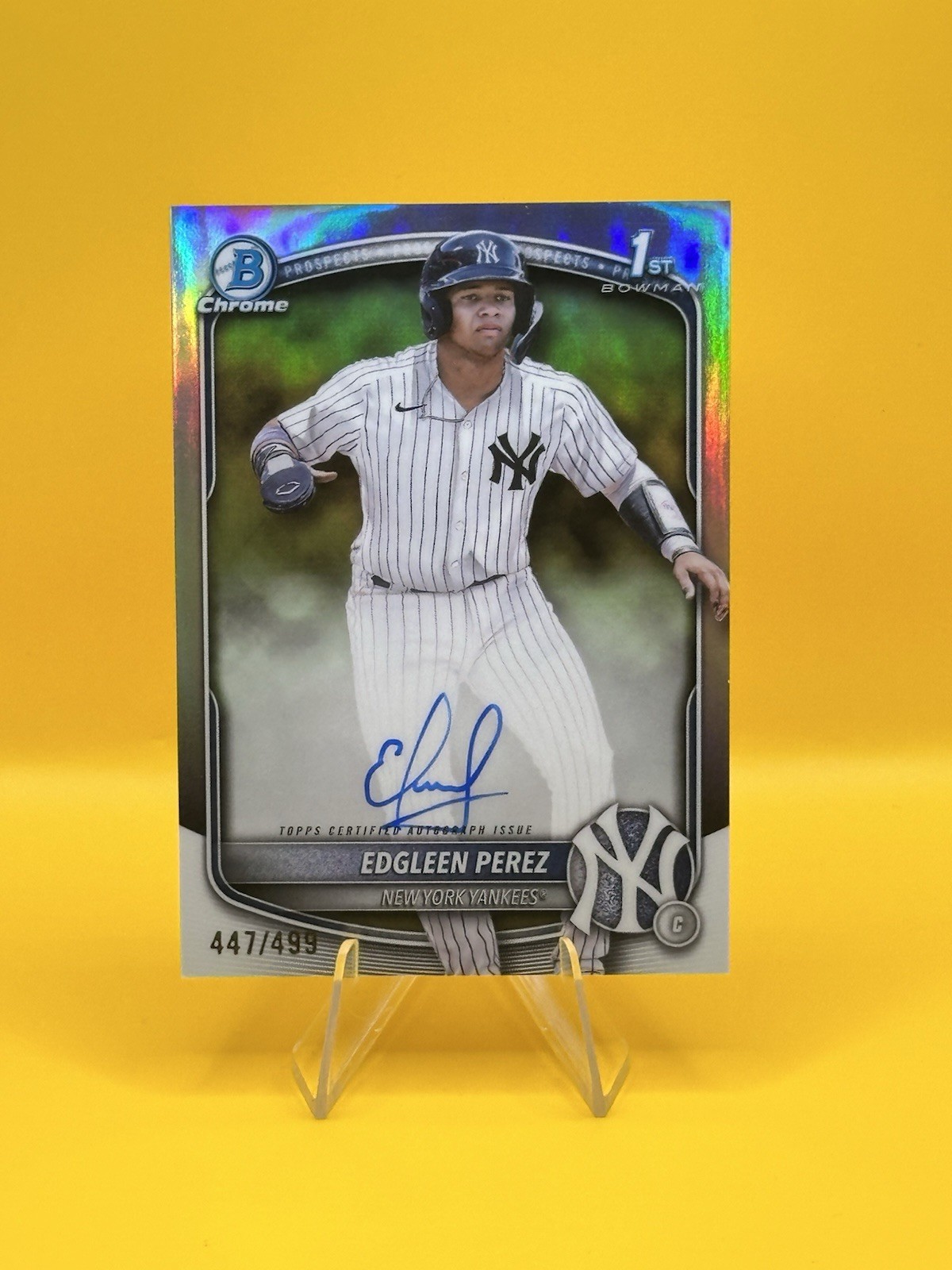 2025 Bowman Chrome Prospect Refractor Auto /499 Edgleen Perez #CPA-EPZ🔥🔥