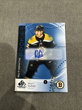 2025-26 SP Game Used #AR-RD Riley Duran Authentic Rookies  BLUE AUTO Bruins