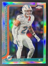 2025 Ashtyn Davis Topps Football Chrome Refractor #194 Miami Dolphins