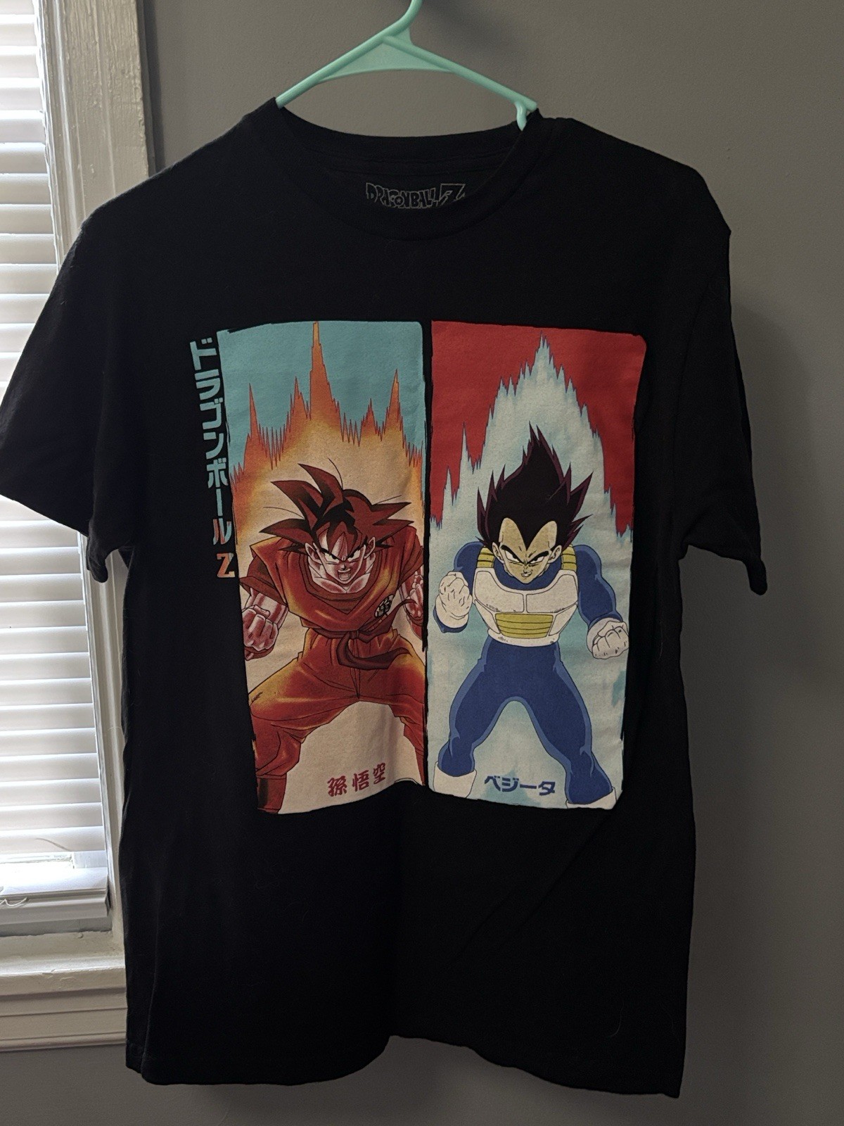 Camiseta Ripple Junction Dragon Ball Z Goku Vegeta Para Hombre Negra Gráfica Talla M