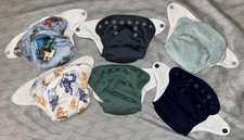 Grovia Newborn Baby All In One Cloth Diapers 6 Count 