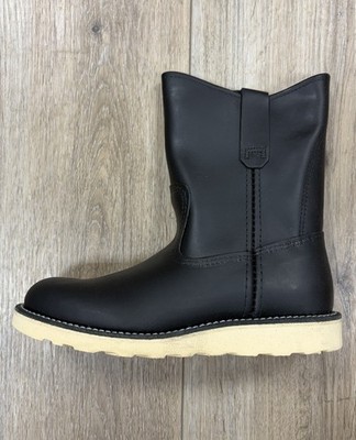 Red Wing Pecos Pull-On Boot 8169 Black Chrome Leather 6D Heritage