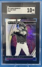 2021 Panini Chronicles - Titan Mike Trout #16 Purple Velocity