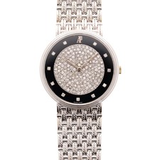 Audemars Piguet 31mm Pave Diamond Black Onyx Dial 18KWG Vintage 56301- No Papers