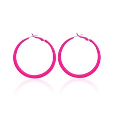 80s Hoop Earrings Colorful Hoop Neon Chunky Hoop Chunky Large Retro Exaggerated