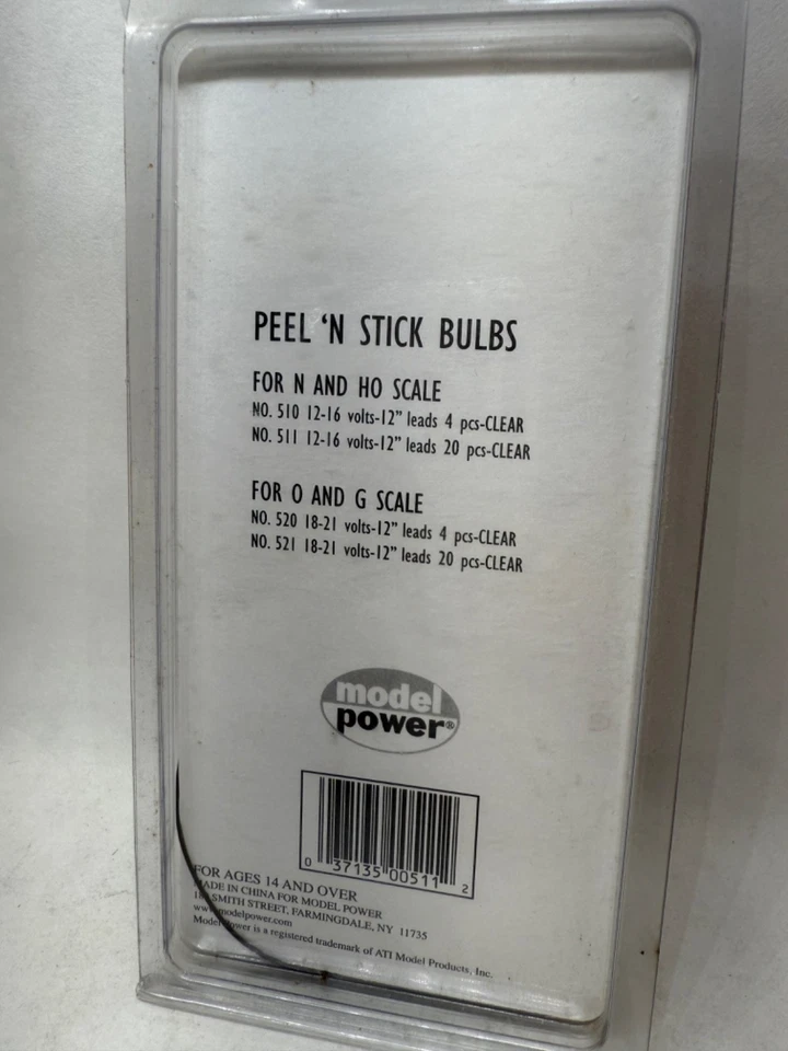 Model Power Peel & Stick Lights 20 Pieces Item #511 12-16 Volts 12 Leads - Image 4 of 4