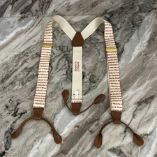 Maker’s Mark Leather Suspenders Braces Rare Kentucky Bourbon Promo Unbranded